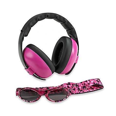 Conjunto combinado de orejeras y gafas de sol para bebé