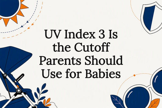 Baby sun protection UV index title card