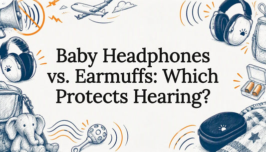Sketch title card about baby hearing protection