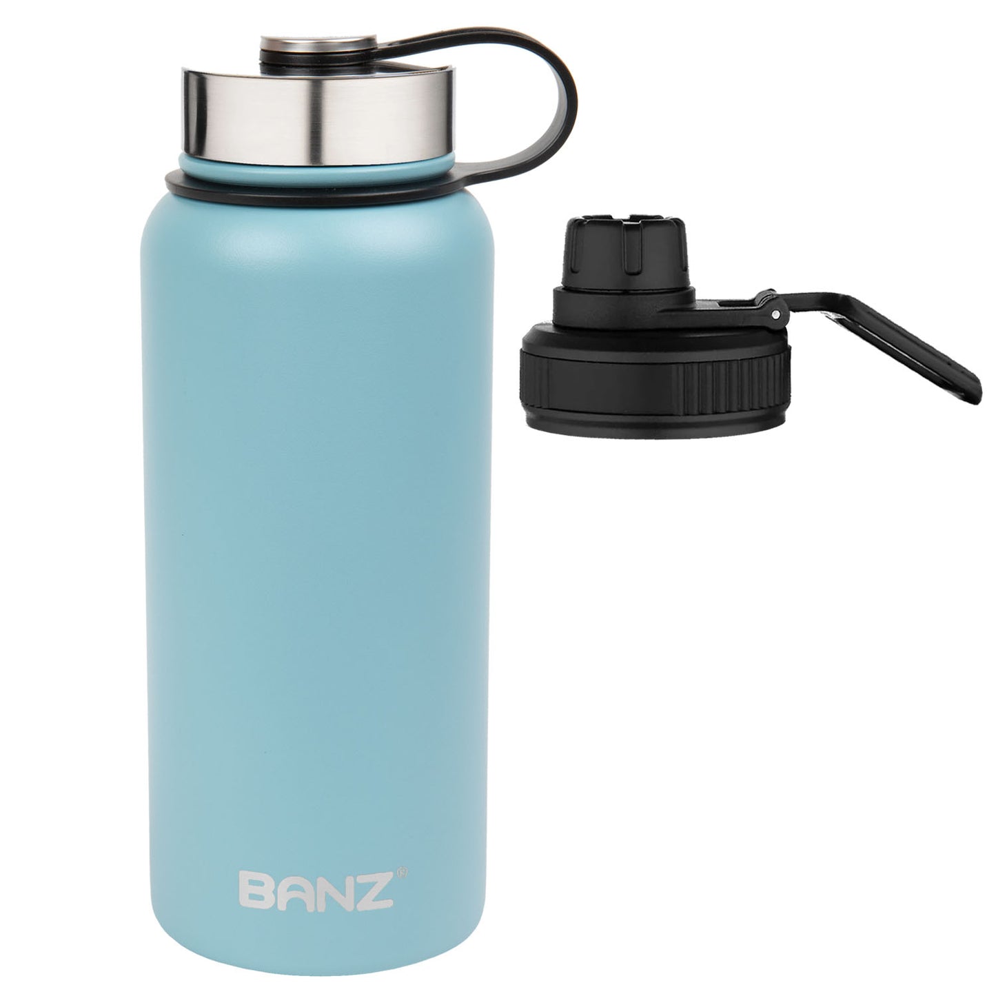 Stainless Steel Water Bottle 32oz in pink; apricot; dark-green; aqua; navy Water Bottles