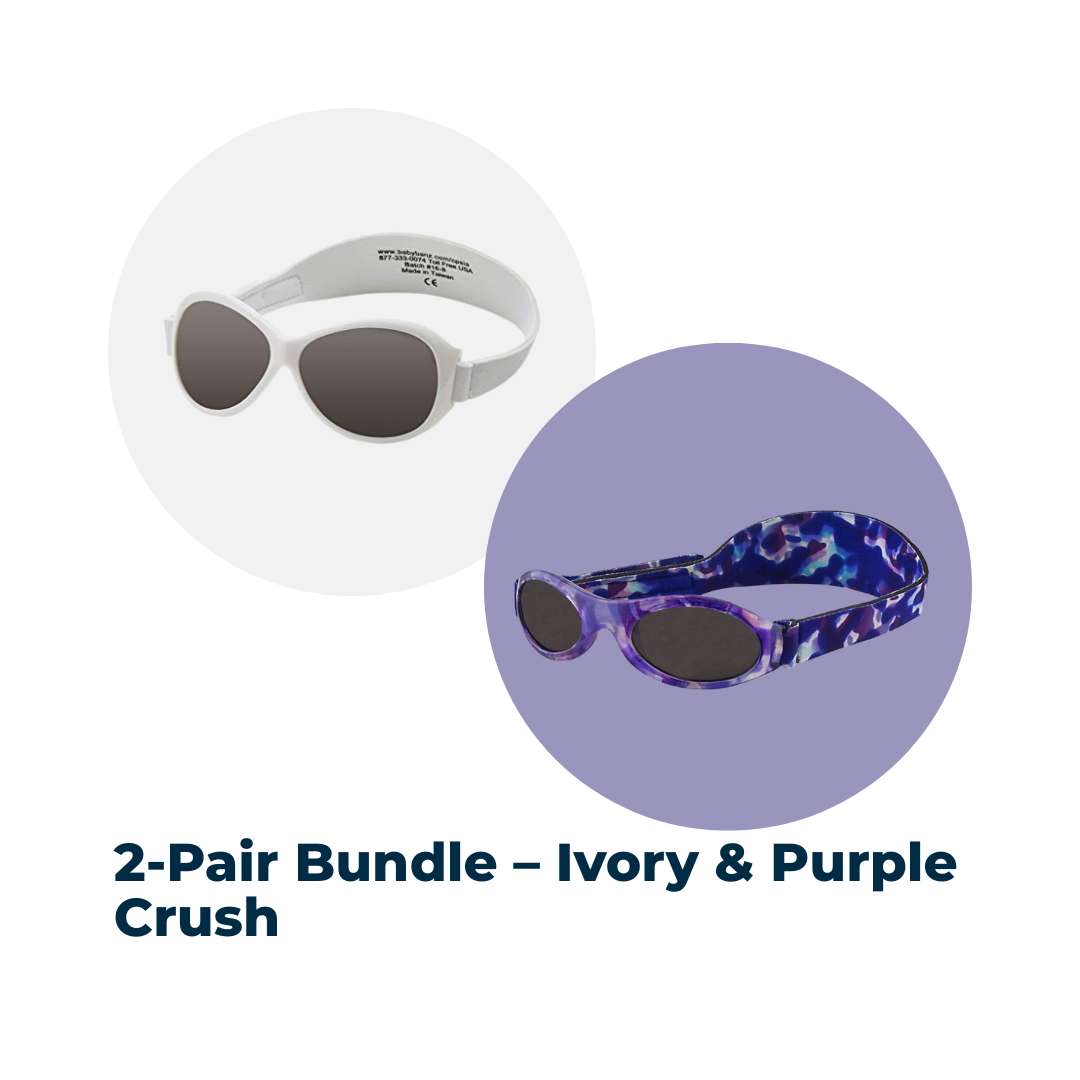 2-Pair Bundle – Ivory & Purple Crush