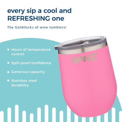 Picnic Wine Insulated Stainless Tumbler 12oz