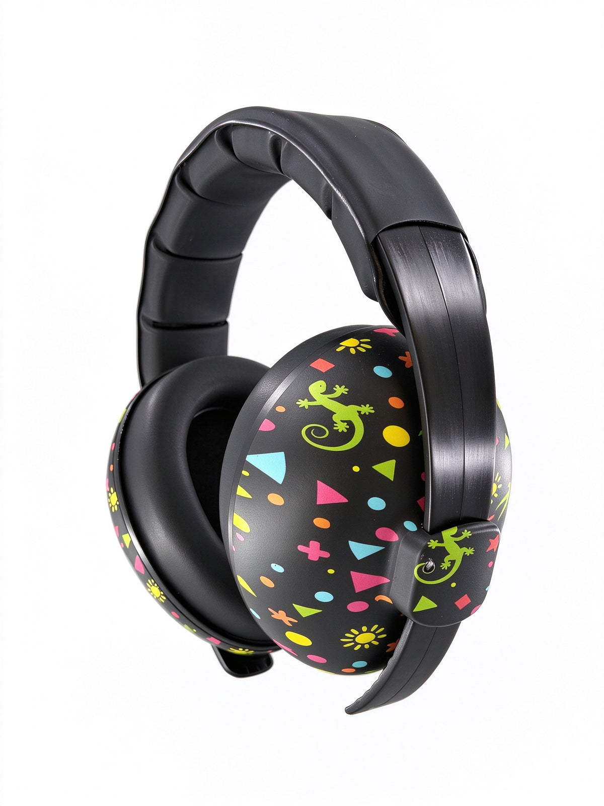 BANZ baby earmuffs Gecko print, side view
