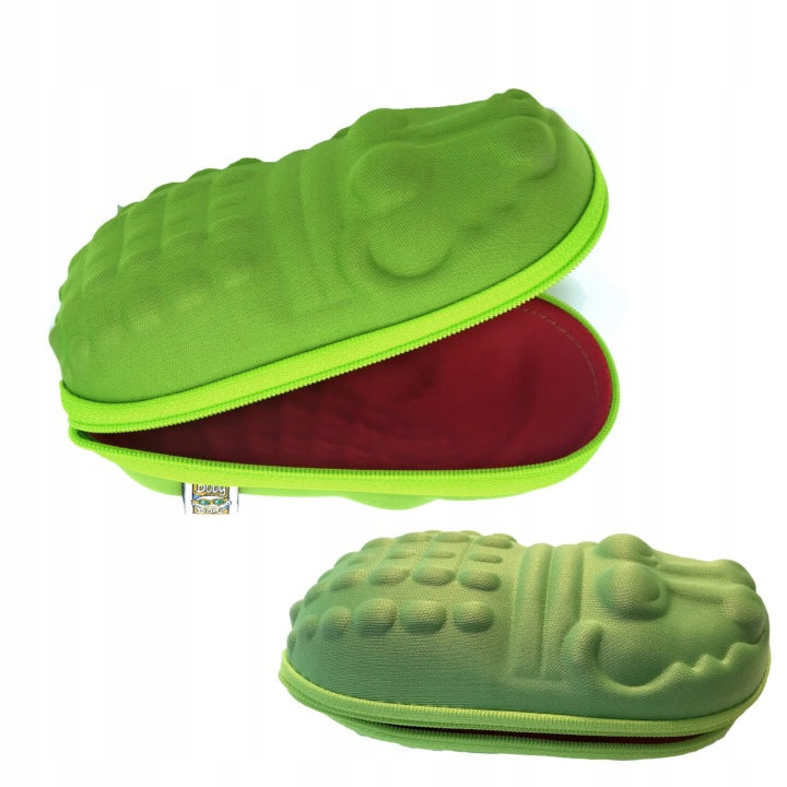 BANZ children's zippered sunglass case in Lime Green