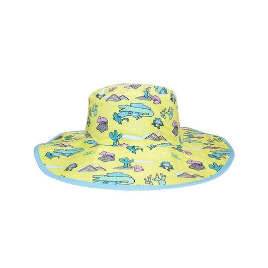 Baby BANZ UPF 50+ sun hat in Green Leaves for outdoor sun protection
