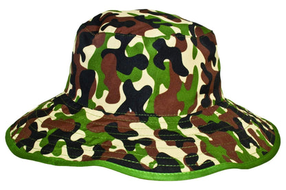 BANZ Sun Hat Baby Reversible Sun Hats (Retiring) Baby 0-24 mo / Green Camo