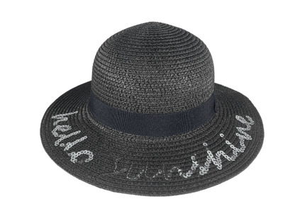 BANZ Sun Hat Hello Sunshine Sunhat Small / Black