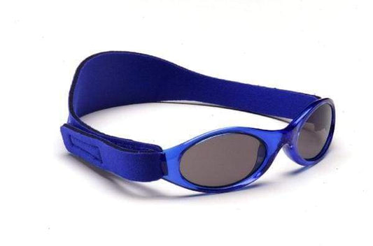 Baby BANZ Bubzee polarized wrap around sunglasses in Blue with UV protection